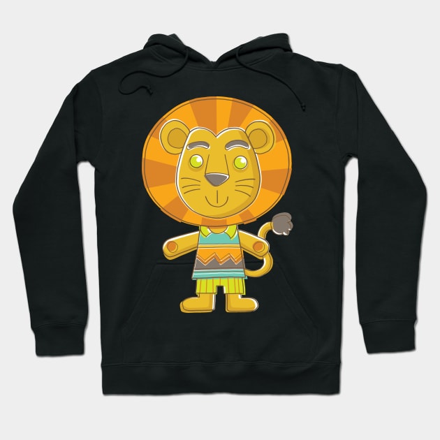 Cute Lion Hoodie by vaughanduck